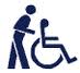 image of a wheelchair and person 